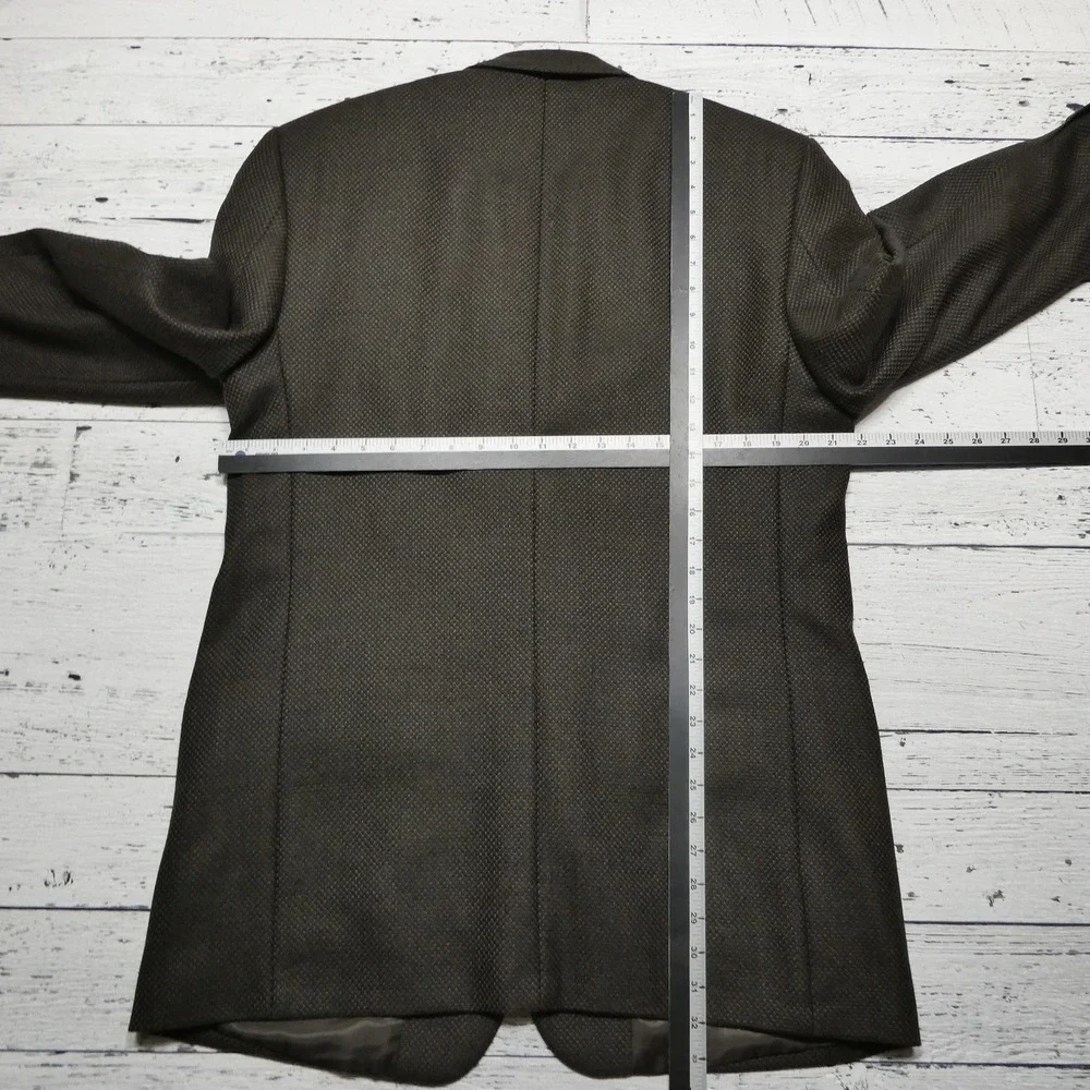 Bernhard Altmann Blazer Mens 42L Brown Check Wool Tweed Sport Coat Jacket